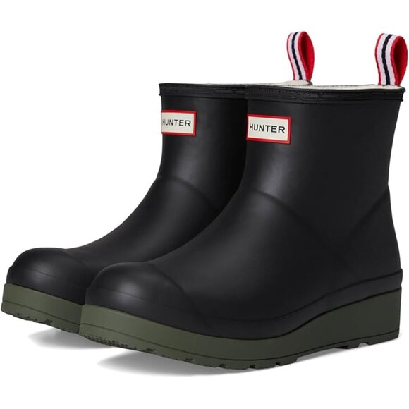 NEW HUNTERPlay Short Rain Boots - Waterproof, Insulated black For Women 1025 6s3 - Picture 1 of 8